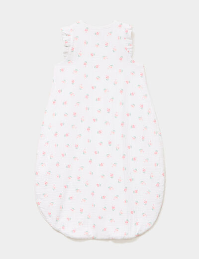 Gigoteuse gaze coton sans manches TOG 1 ecru b&eacute;b&eacute;