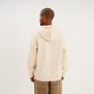 Sweat hoodie 1 poche ecru homme