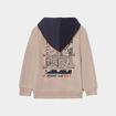 Sweat à capuche hoodie coton Pokémon sable garçon