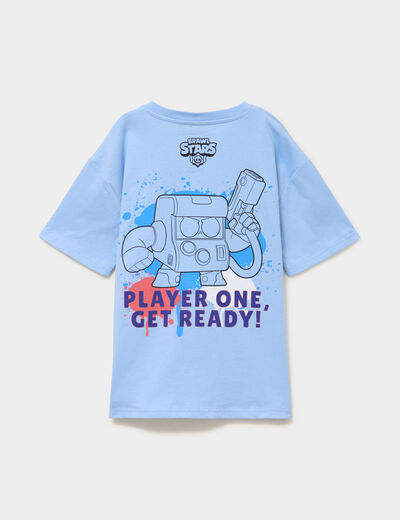 T-shirt manches courtes Brawl Stars bleu ciel gar&ccedil;on