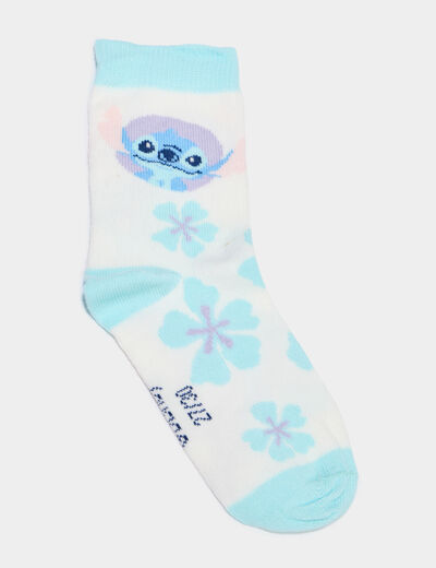 Lot 3 paires chaussettes Stitch multicolore fille