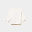 Pull de No&euml;l &agrave; sequins blanc b&eacute;b&eacute; fille
