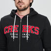 Sweat zippé à capuche Creeks noir homme