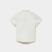 Chemise col mao manches courtes vert pastel b&eacute;b&eacute; gar&ccedil;on