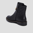 Bottines avec d&eacute;tails cha&icirc;nes noir femme