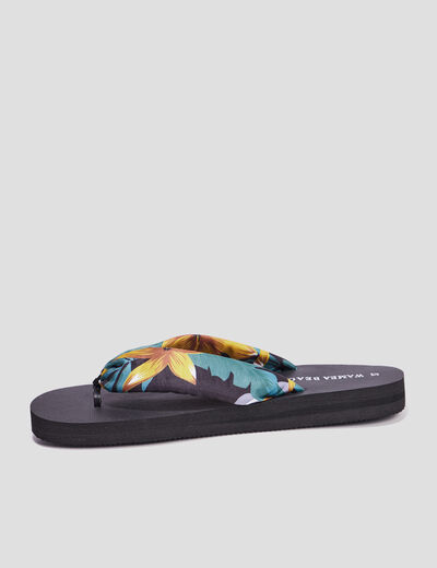 Tongs brides foulard Wamea Beach multicolore femme