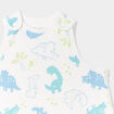 Gigoteuse sans manches en coton vert pastel bébé garçon