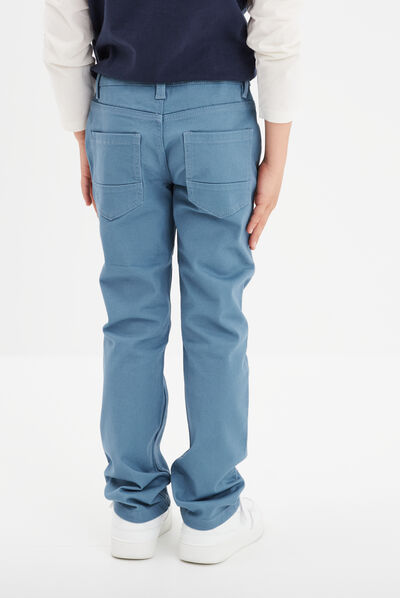 Pantalon regular bleu gris garçon