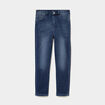 Jean stretch slim 7/8 &egrave;me denim brut femme