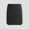 Jupe droite fendue noir femme