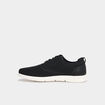 Derbies &agrave; lacets effet tricot noir homme