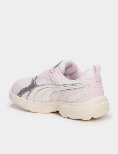 Baskets running &agrave; lacets Puma Milenio rose champagne fille