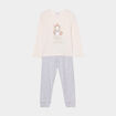 Ensemble pyjama 2 pièces bas resserré rose clair fille