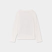 T-shirt manches longues coton Stitch ivoire fille