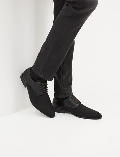 Derbies à lacets noir homme