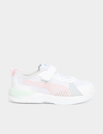 Baskets running à scratchs Puma vert pastel fille