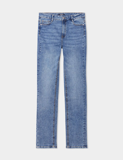 Jeans regular 5 poches coton Creeks denim stone femme