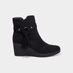 Boots compensées noir femme