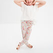 Blouse broderie anglaise gaze de coton ivoire fille
