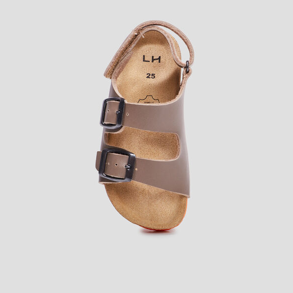 mules avec boucles pery taupe garcon Mules avec boucles Pery taupe garçon
