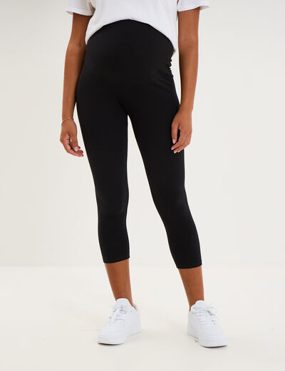 Legging 7/8&egrave;me grossesse noir femme maternit&eacute;