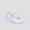 Babies pailletées à talons violet fille