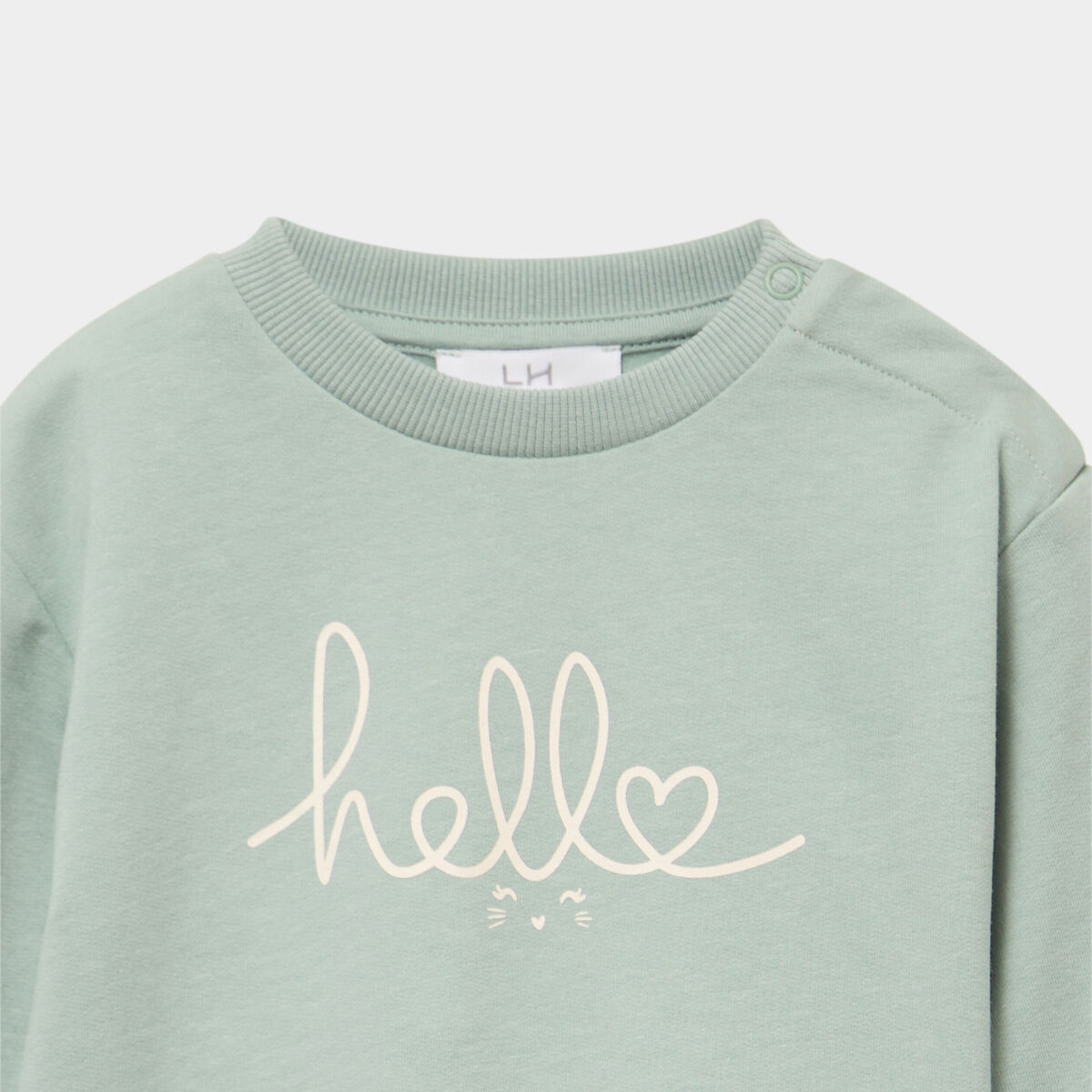 Ensemble sweat et legging ecru b&eacute;b&eacute; fille