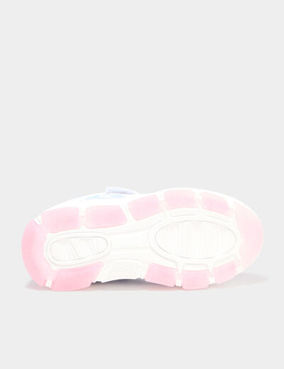 Baskets running semelles lumineuses multicolore fille