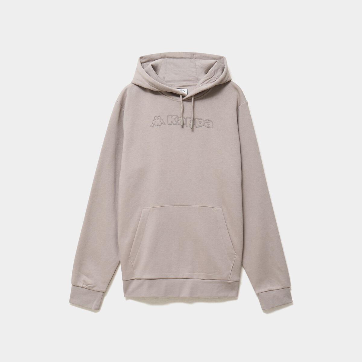 Sweat hoodie 1 poche Kappa gris clair homme