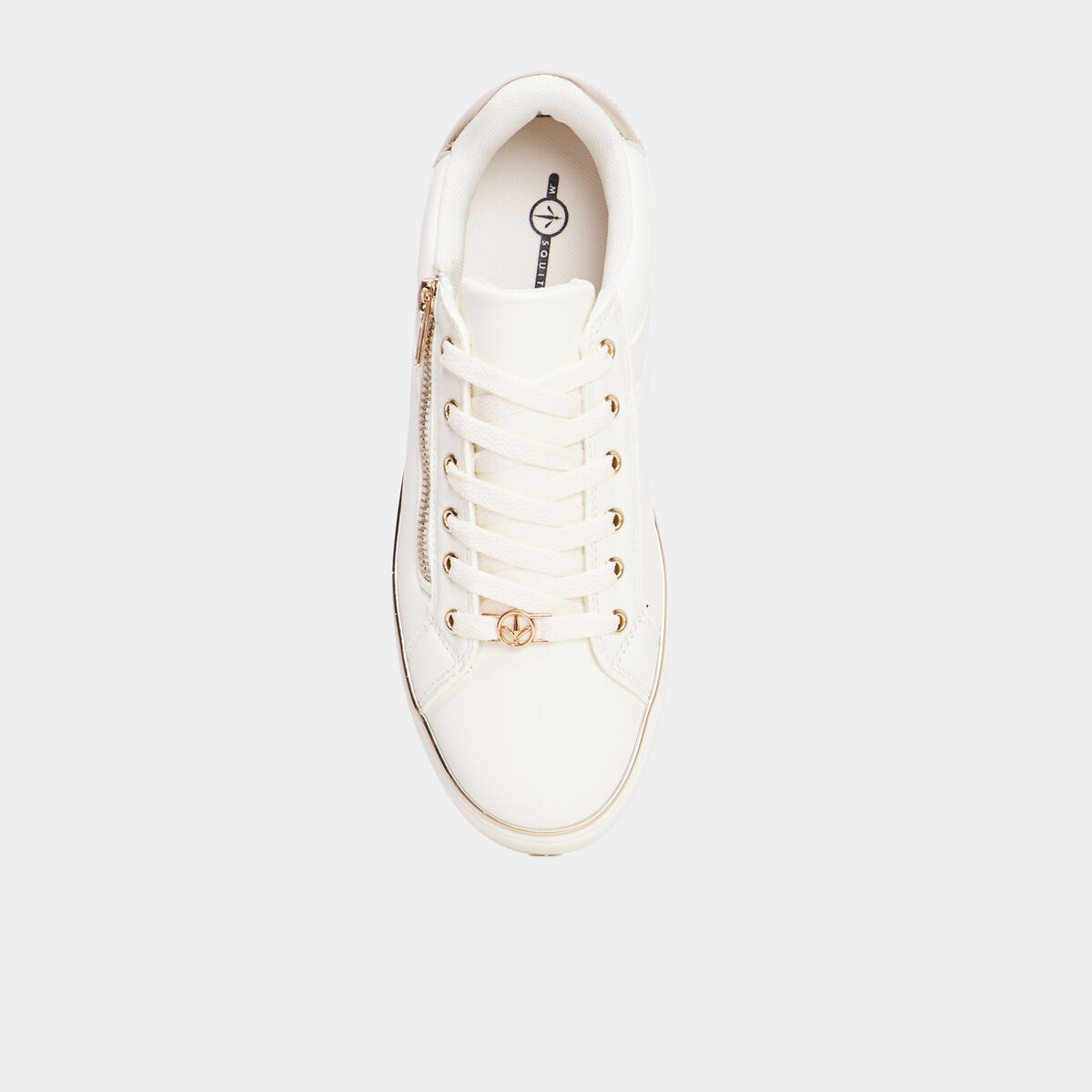 Tennis basses &agrave; lacets Mosquitos blanc femme