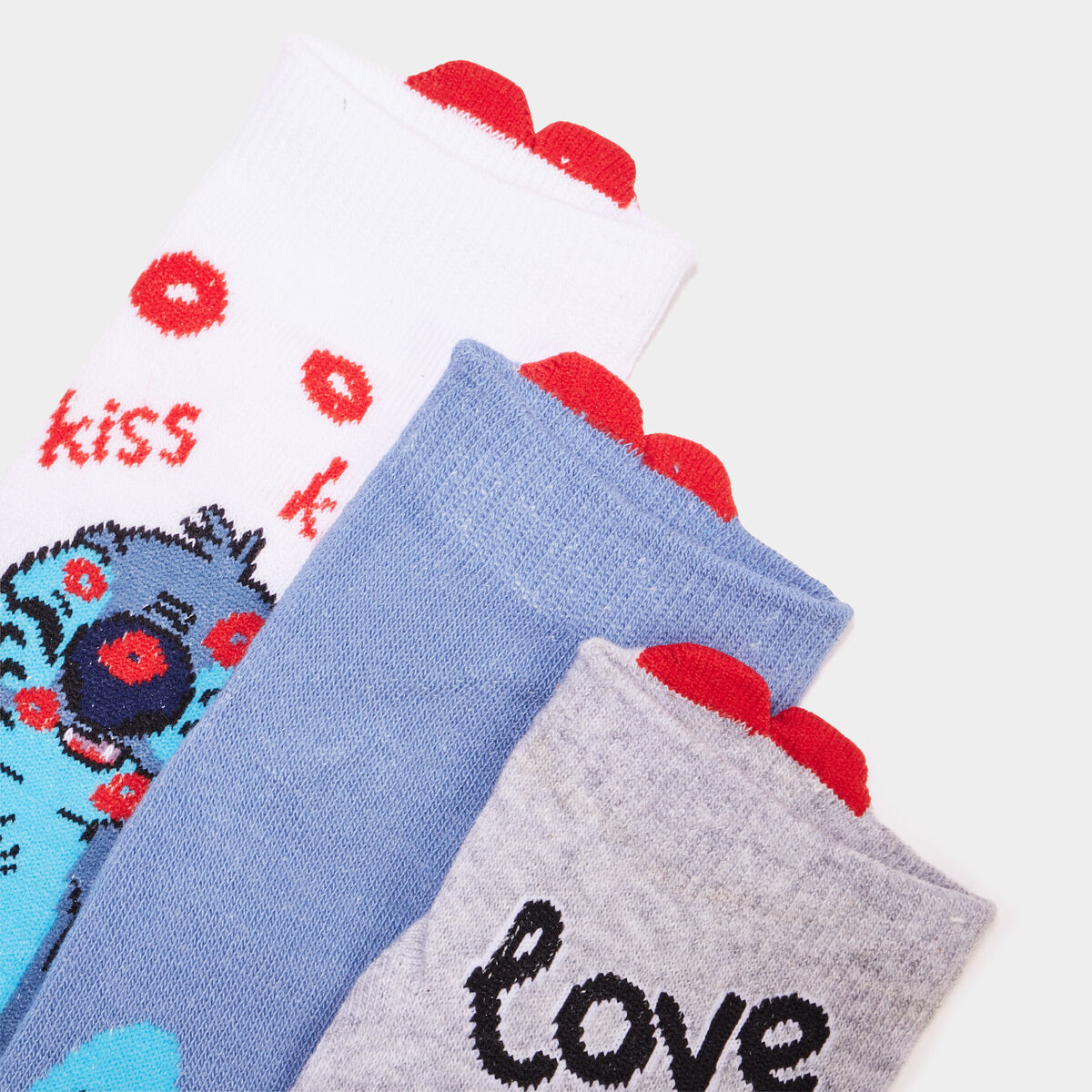 Lot 3 paires chaussettes Stitch gris femme