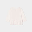 T-shirt à volants coton Creeks creme bébé fille