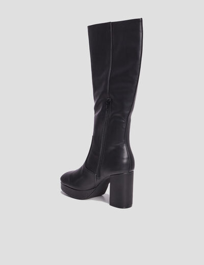 Bottes à talons hauts noir femme