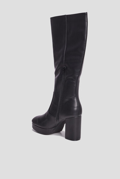 Bottes à talons hauts noir femme
