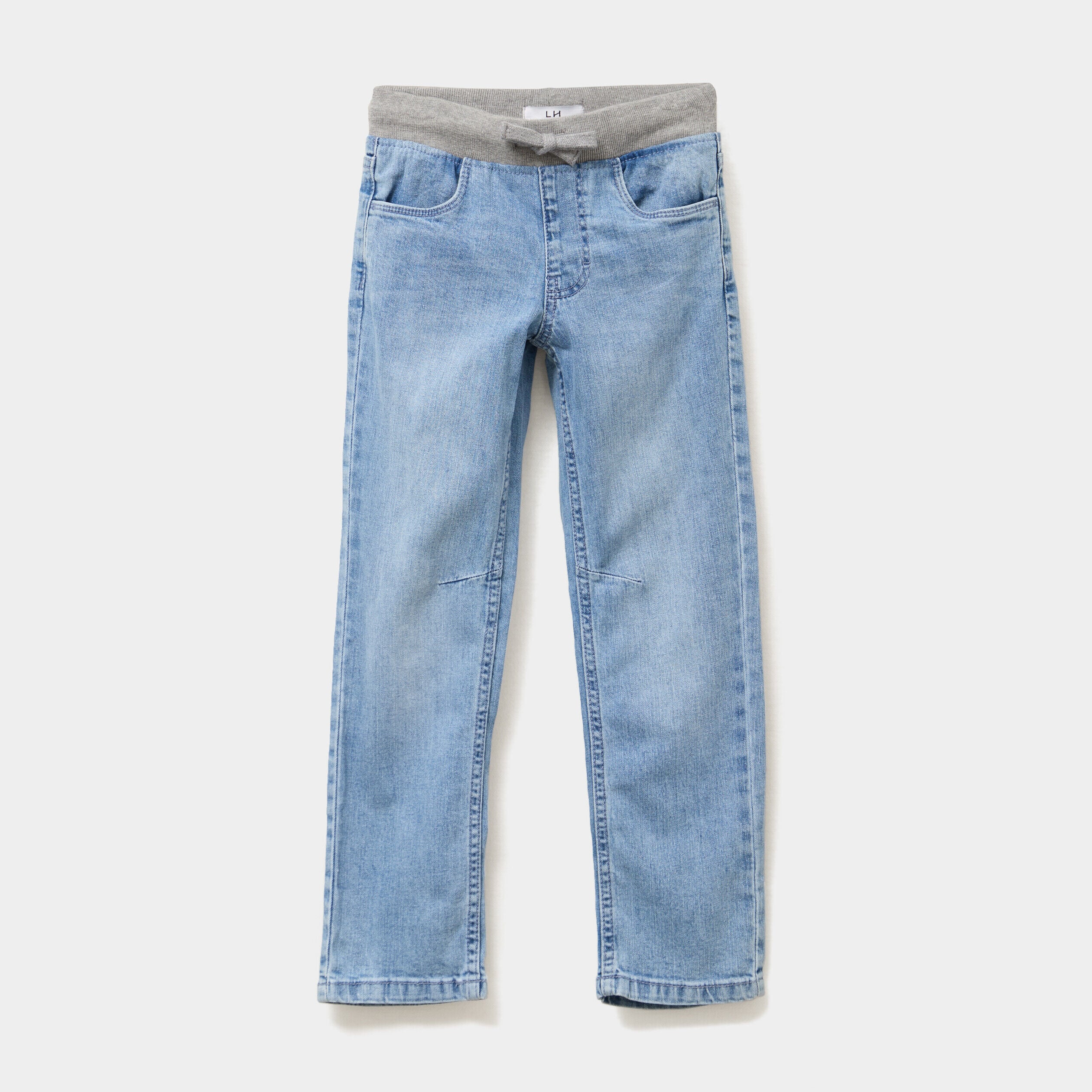Jeans regular taille élastiquée denim double stone garçon LH