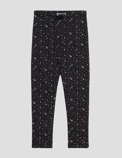 Legging doublé noir fille
