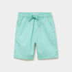 Bermuda short loose &eacute;lastiqu&eacute; coton vert clair gar&ccedil;on
