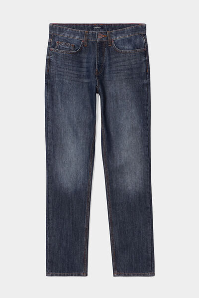 Jeans straight 5 poches Creeks denim dirty homme