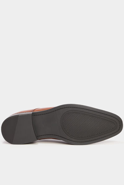 Derbies à lacets marron cognac homme