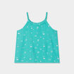 Blouse bretelles tressées vert menthe fille