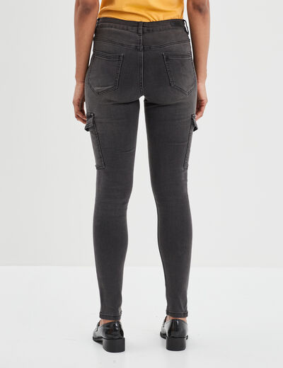 Jeans skinny battle Liberto denim gris femme