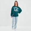 Sweat oversize mi-long col rond Creeks vert femme