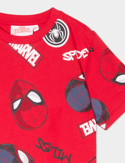 T-shirt manches courtes Spider-Man rouge garçon