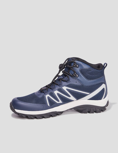Boots à lacets bleu marine homme