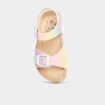 Sandales avec boucles plates multicolore fille