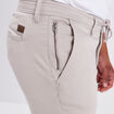 Pantalon cargo slim à coulisse sable homme