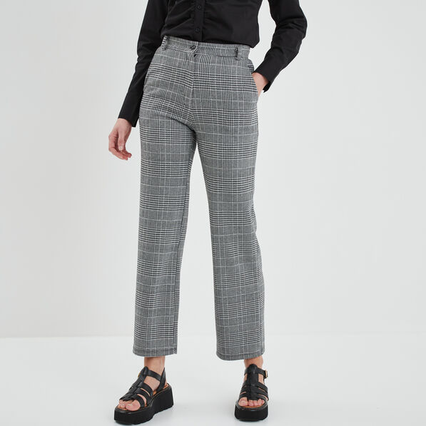 Pantalon wide leg noir femme