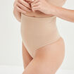 String gainant taille haute beige femme