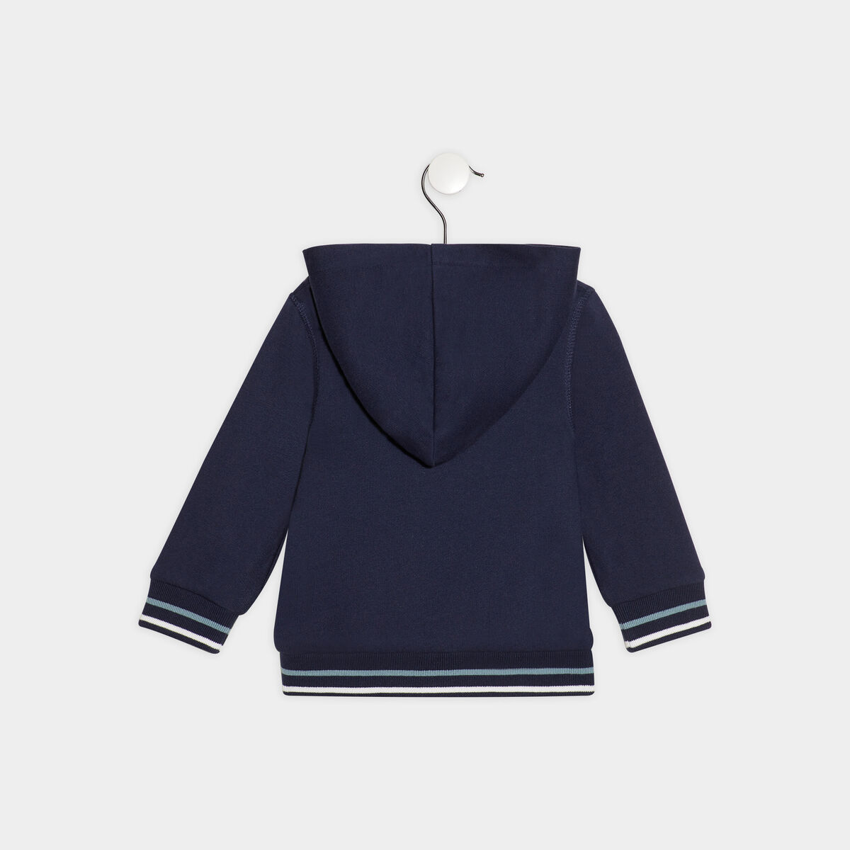 Gilet zippé à capuche Creeks bleu marine bébé garçon