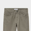 Pantalon regular coton majoritaire vert kaki gar&ccedil;on